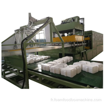 Machine de fabrication automatique des récipients alimentaires en polystyrène